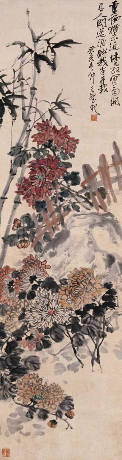 赵云壑 癸亥（1923年）作 东蓠佳色 立轴